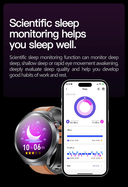 2025 Health Smart Watch – ECG+PPG, Blood Pressure, Blood Oxygen, Uric Acid, Bluetooth Call
