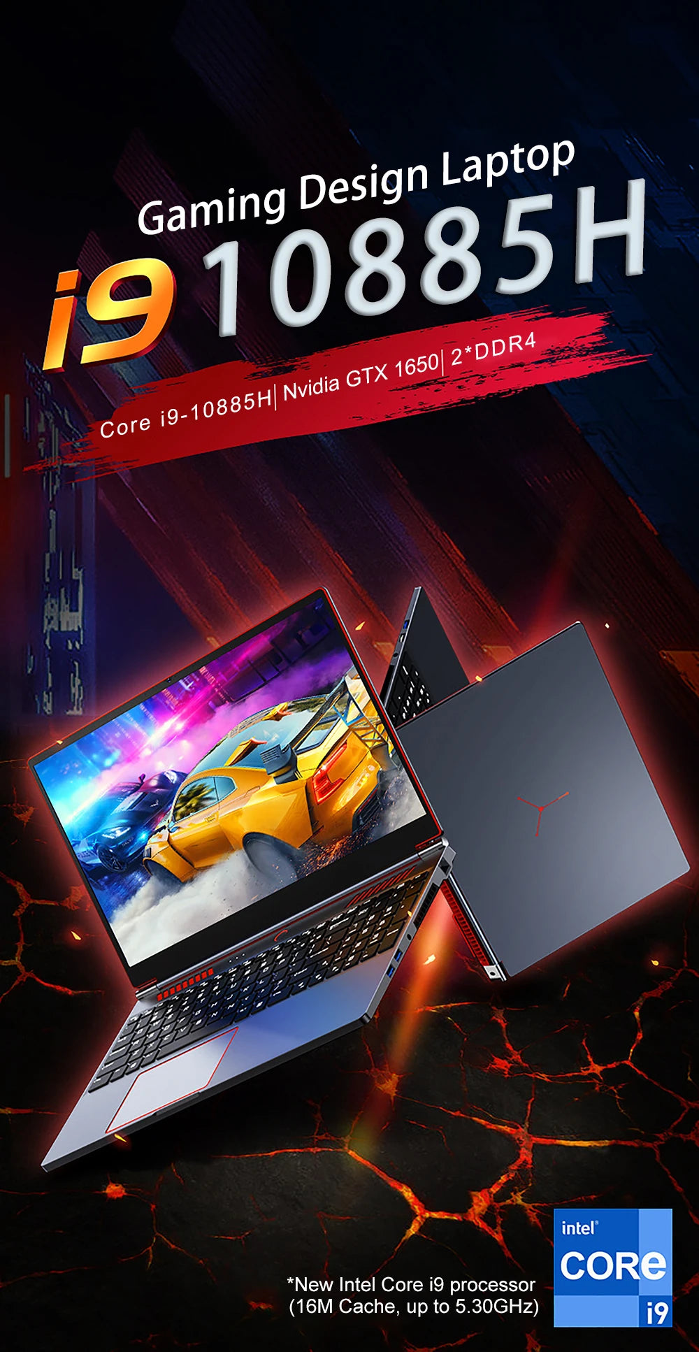 16.1" Gaming Laptop – RTX 4050, Intel Core i9, Up to 64GB RAM, 4TB SSD