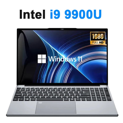 15.6" Laptop – Intel i9, 16GB RAM, 1TB SSD, 4K HD, Windows 11 Pro, Portable Notebook