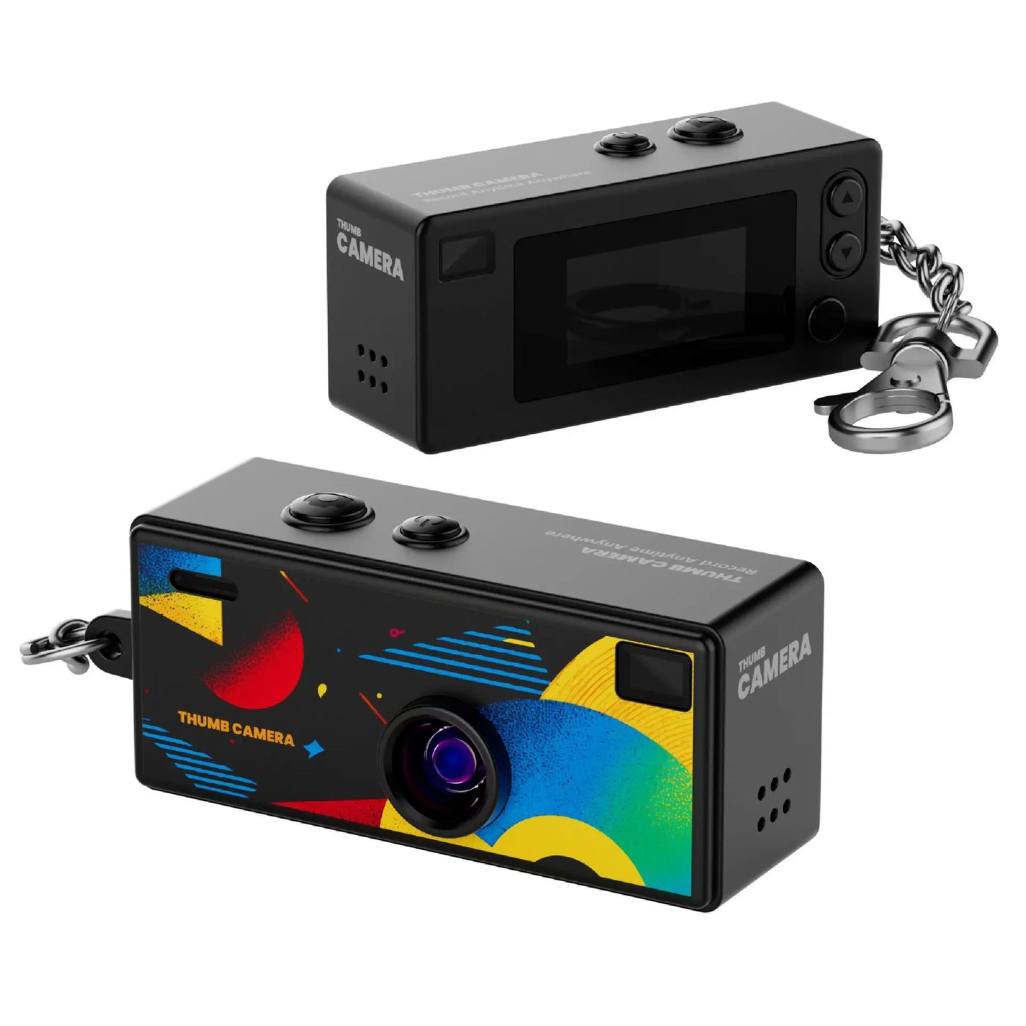 Portable Mini Thumb Camera 1080P FHD – 130° Wide-Angle, Autofocus, Fill Light, TFT LCD Screen