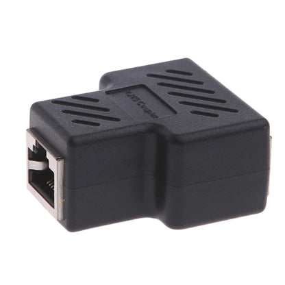 RJ45 Ethernet Splitter Adapter – 1 to 2 Ways, Coupler Plug, Ethernet Extender for Laptop & PC