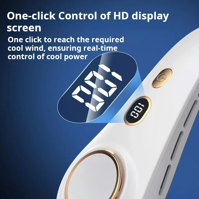 H9 Portable Neck Fan – Hands-Free Personal Cooling, Compact, Travel & Home
