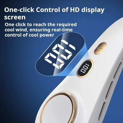 H9 Portable Neck Fan – Hands-Free Personal Cooling, Compact, Travel & Home