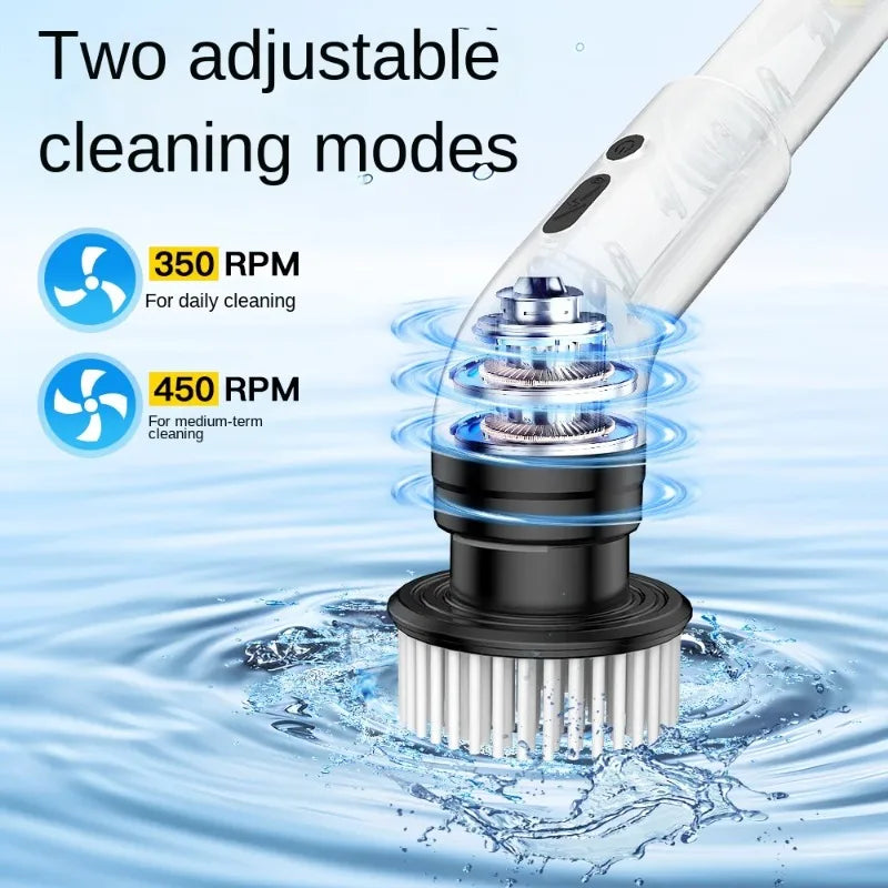 9-in-1 Multifunctional Electric Cleaning Brush – Telescopic Handle, Bathroom, Floor & Kitchen