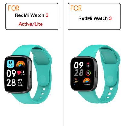Silicone Strap & Case for Xiaomi Redmi Watch 3 / Active / Lite | Sport Band