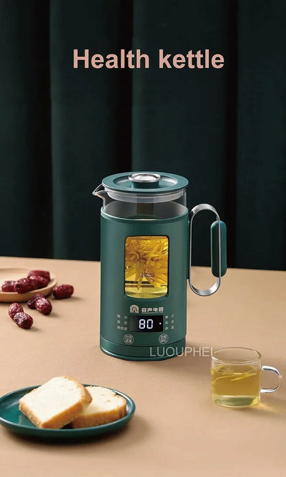 600ml Smart Tea Maker & Electric Kettle – Portable Mini Health Pot, Auto Keep Warm, Multi-Function | 220V Travel