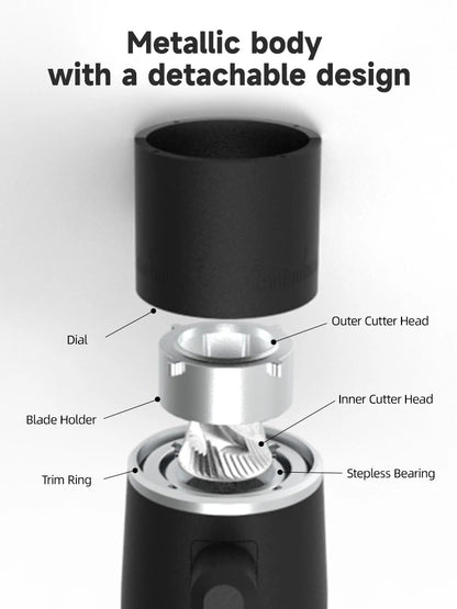 STARSEEKER EDGE Mini Portable Coffee Grinder – 38mm Cone Burr, Type-C