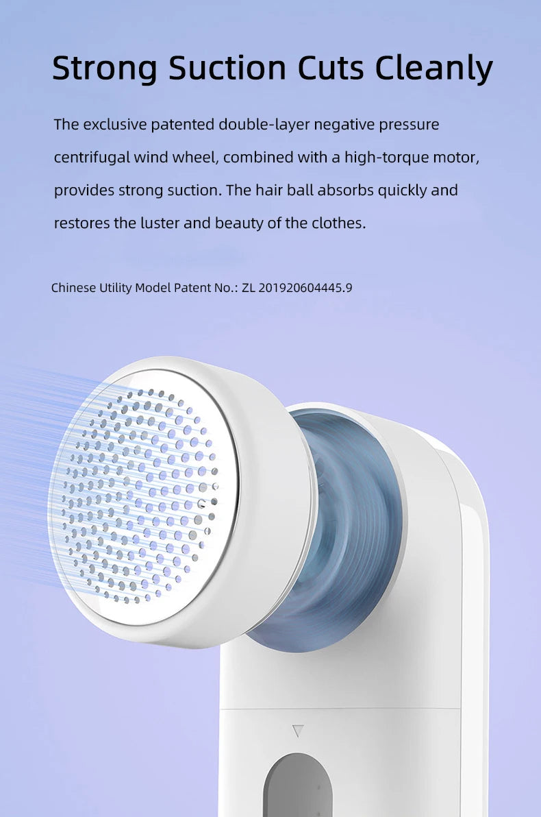Mijia Electric Lint Remover & Cutter — USB Charging, Portable Clothes Hair Ball Trimmer