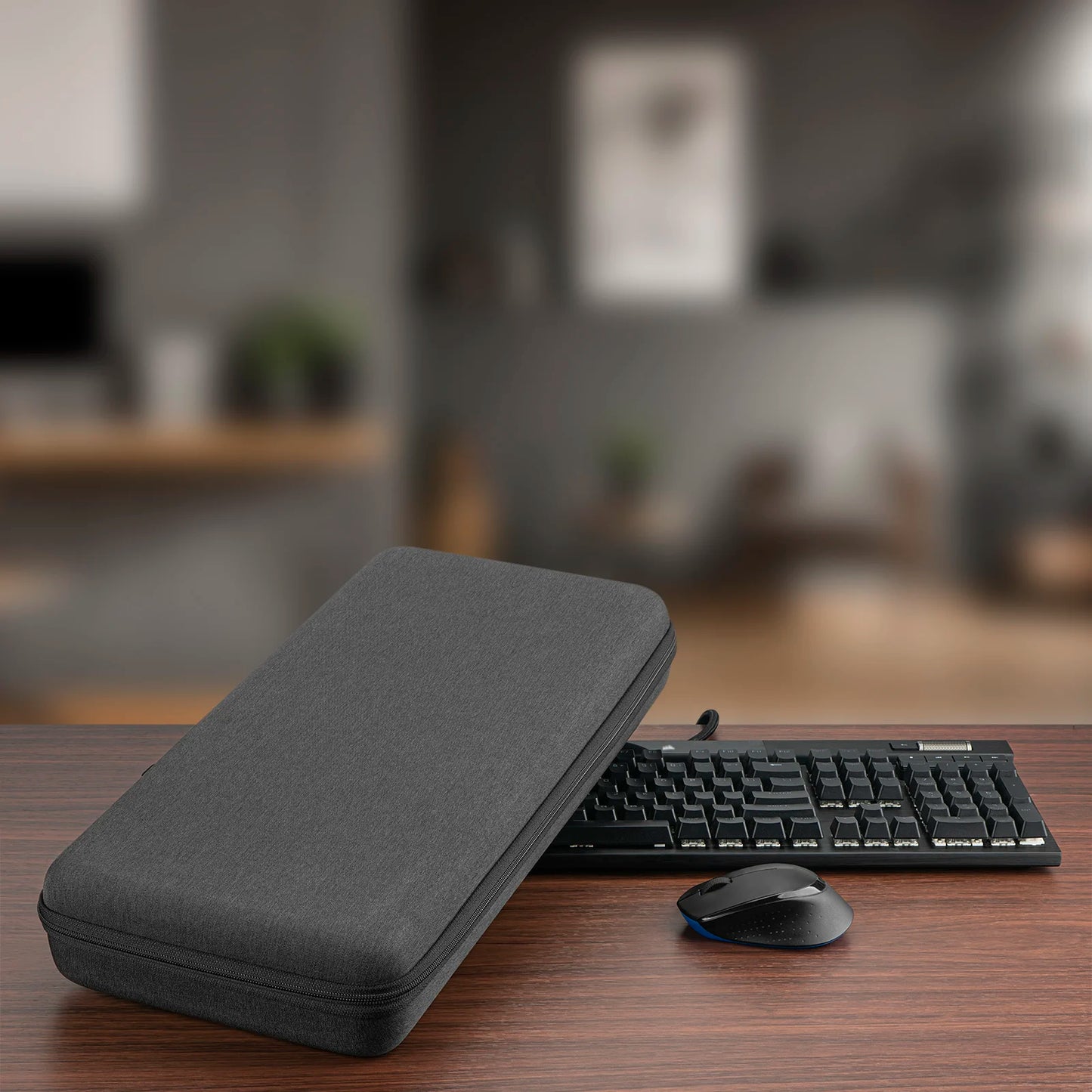Geekria Full Size Keyboard Case, Hard Shell Travel Carrying Bag for 118 Key 104 Key Keyboards, Compatible with Corsair K100, K95
