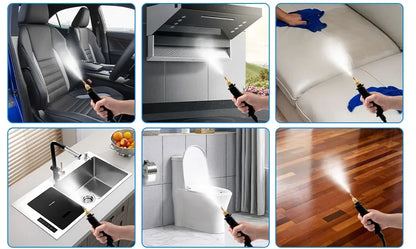 2500W Steam Cleaner 1200ml – High Temperature Pressure Washer for AC, Kitchen Hood & Car 220V