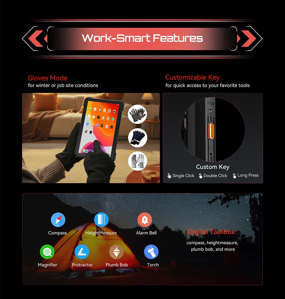 Cubot TAB KingKong S Rugged Tablet – Android 15, 15300mAh, 48MP, 10.1" 90Hz, 4G LTE