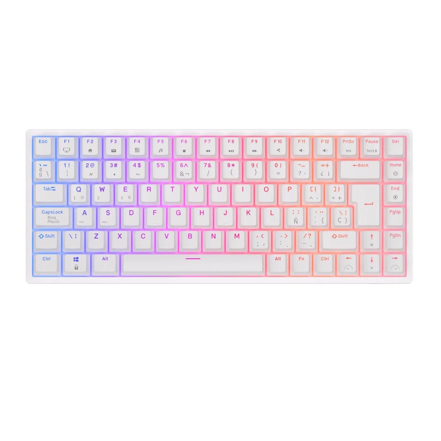 RK Royal Kludge RK84 Wireless Mechanical Keyboard – 84 Key, Hot-Swap, BT5.0/2.4G/USB-C, RGB