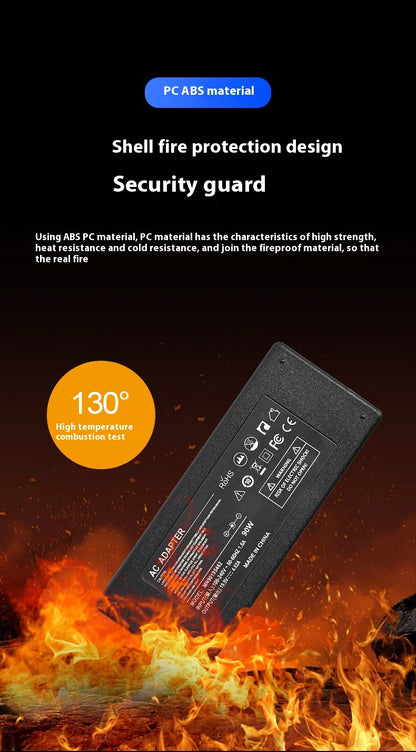 Dell Laptop Charger 19.5V 4.62A 90W – 7.4x5.0mm AC Adapter | E4300 E5400 E5420 Inspiron 14R