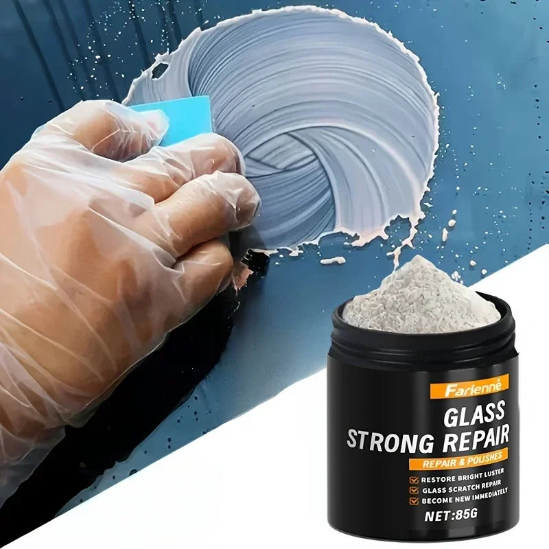 Nano Glass Polishing Powder | Scratch Repair & Clarity Restore for Car Windshield, Windows & Screens