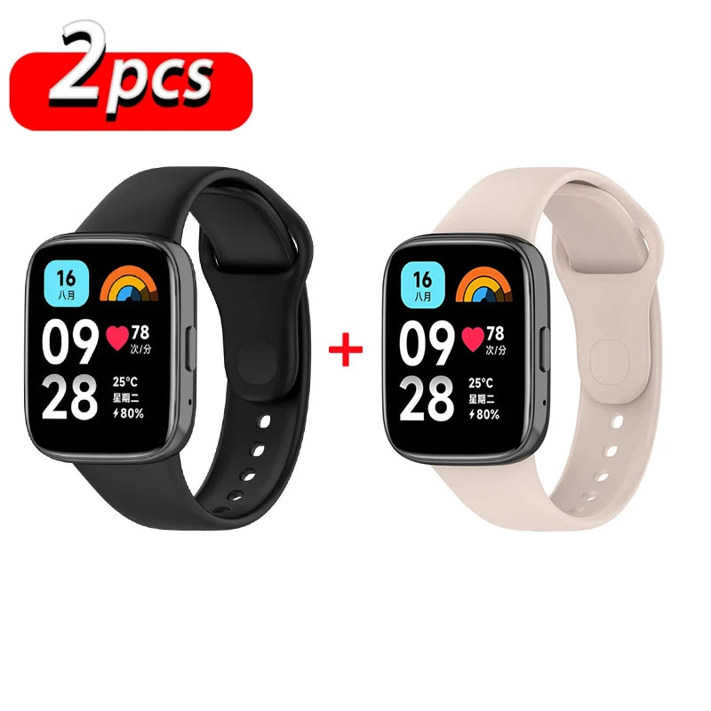 Silicone Strap & Case for Xiaomi Redmi Watch 3 / Active / Lite | Sport Band