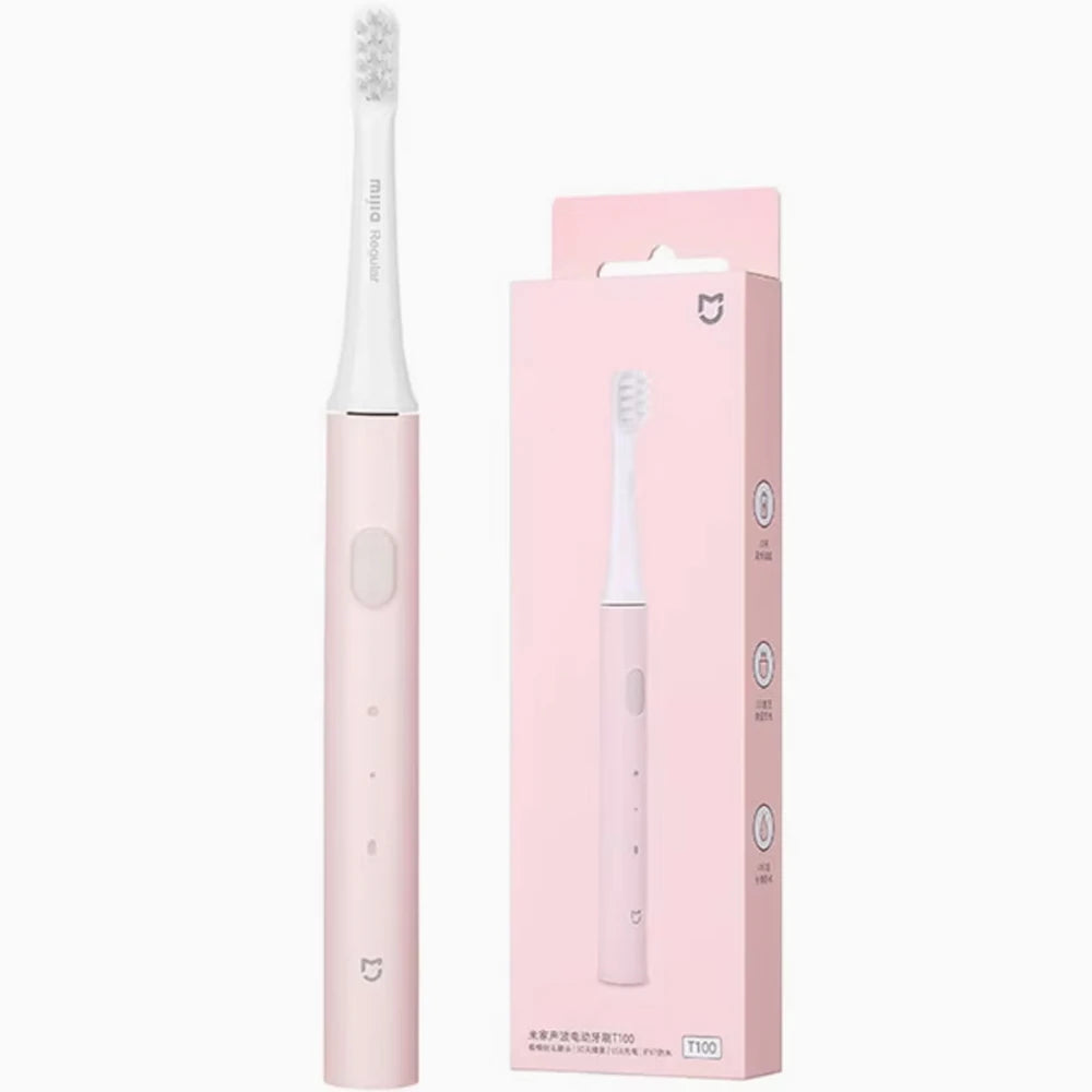 XIAOMI MIJIA T100 Sonic Electric Toothbrush – USB Rechargeable, IPX7 Waterproof, Ultrasonic Auto