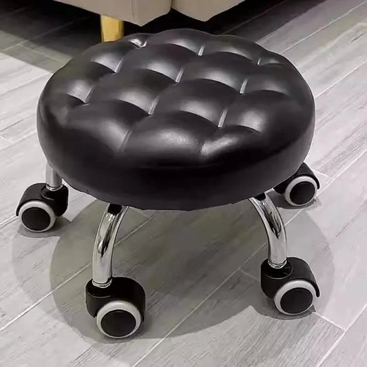R.E.D. Shopping universal wheel stool with small size and caster wheels, suitable for household use and children's learning to walk.