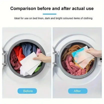 Anti-Dye Laundry Color Catcher Sheets – 30/50/100 Pack