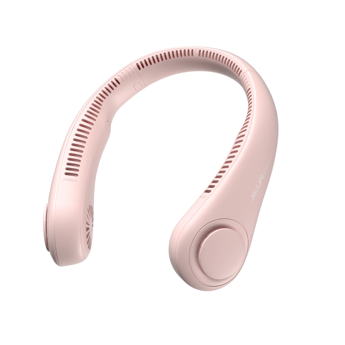 JISULIFE Portable Neck Fan – 4000mAh, 5 Speeds, Twistable Bladeless Hands-Free Neckband Fan