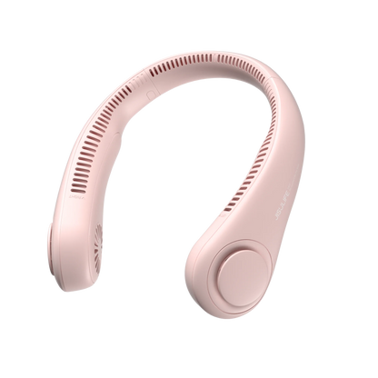 JISULIFE Portable Neck Fan – 4000mAh, 5 Speeds, Twistable Bladeless Hands-Free Neckband Fan