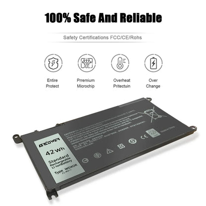 SKOWER Dell Vostro & Inspiron Replacement Battery WDX0R 42Wh — 5468 5471 5568 7368 7460 7472