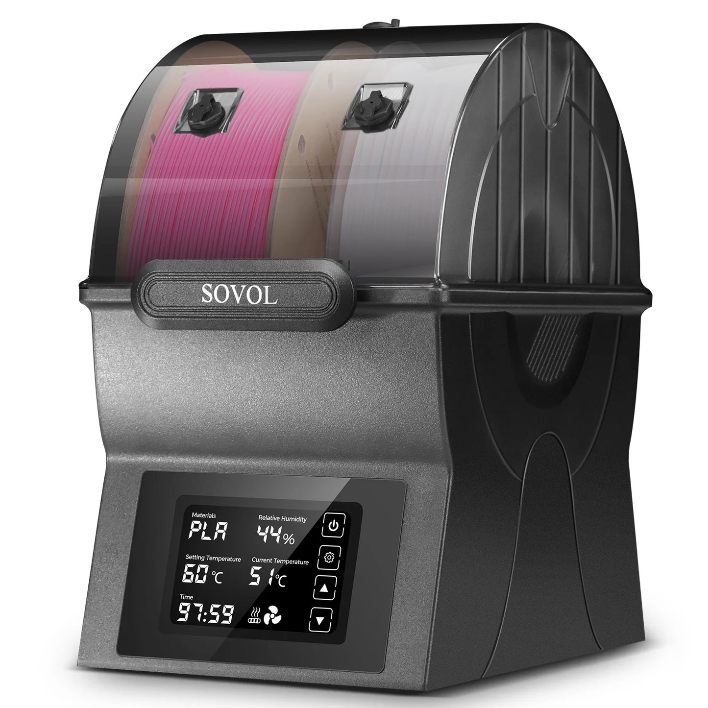 Sovol SH02 Filament Dryer – Sealed Storage Box, PTC Heater, Spool Holder, Filament Dehydrator