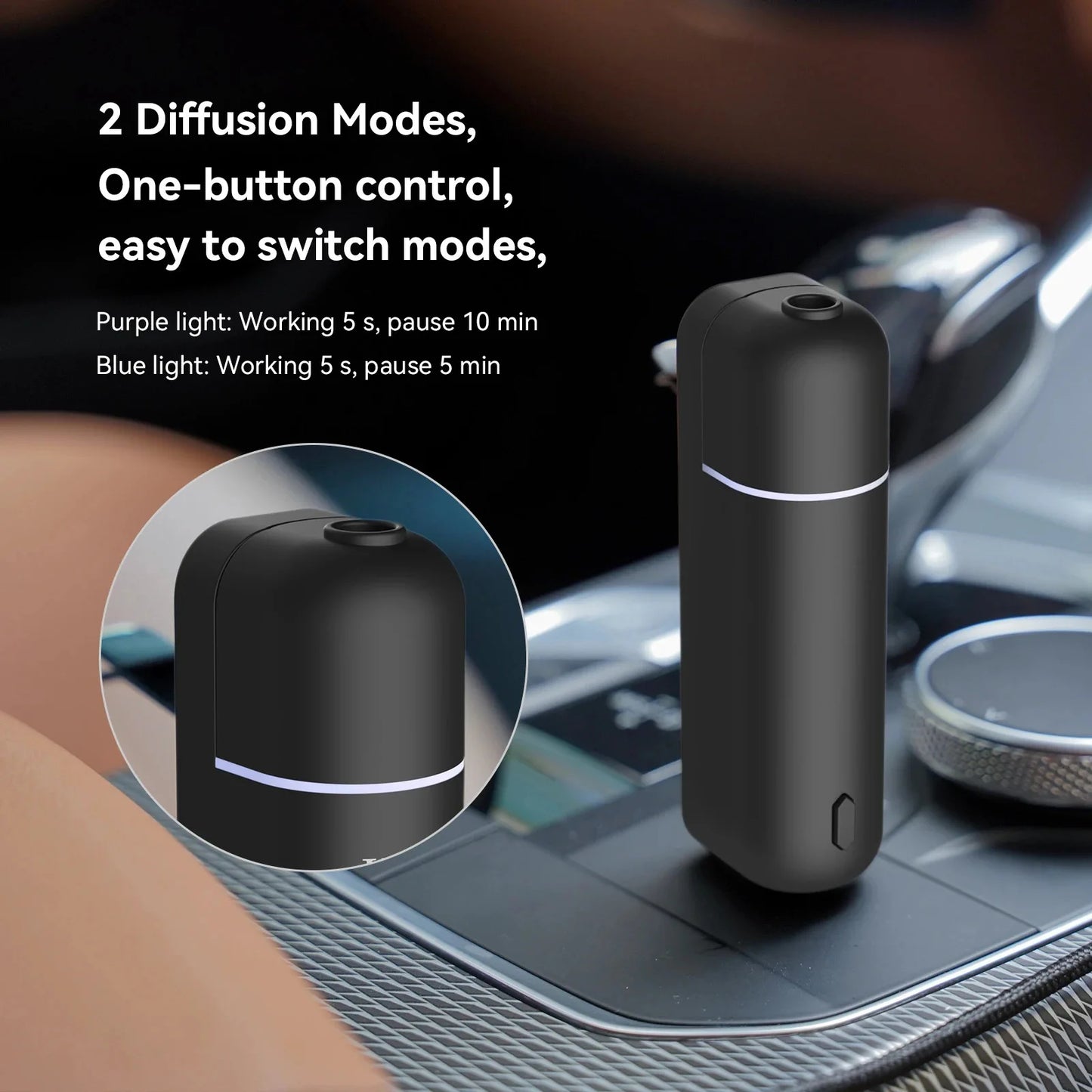 Electric Car Air Freshener & Aroma Diffuser – Essential Oil Fragrance for Cars