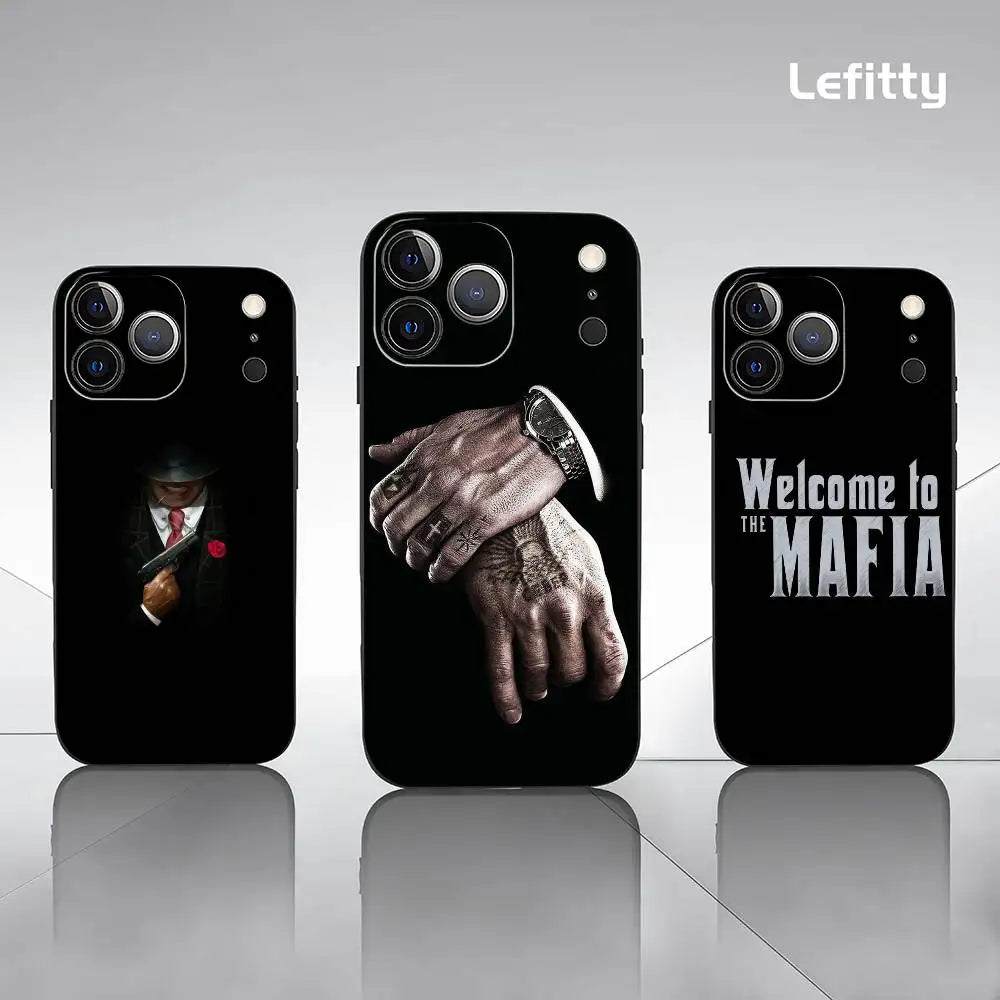 Cool Russian Mafia Frosted Phone Case for iPhone 17/16/15/14/13/12/11 Pro Max – Soft Shell