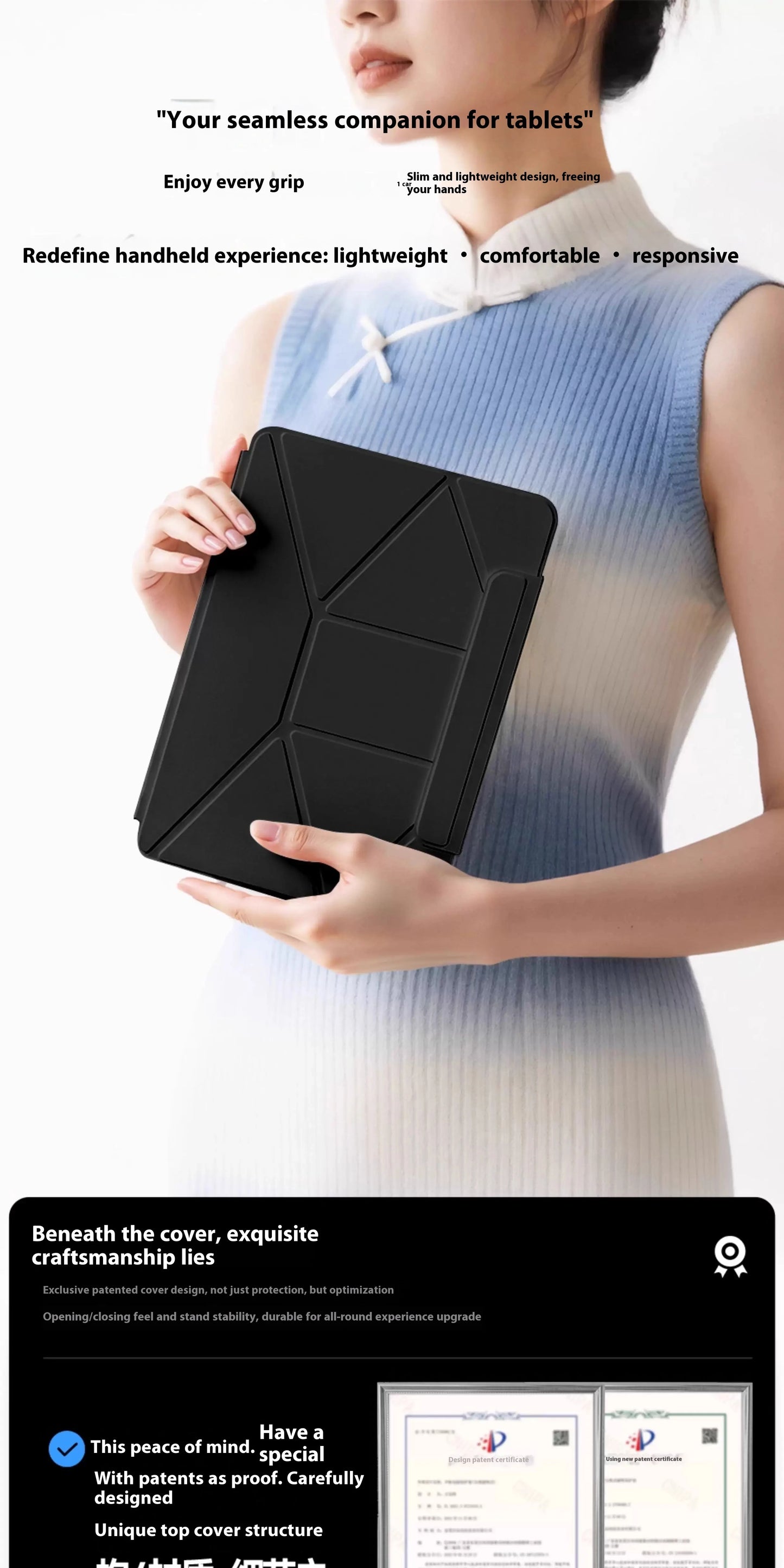 Smart Folio iPad Case | Magnetic | iPad 10th–11th, Air 11/13, Pro 11/12.9/13, Mini 6/7 | 4 Colors