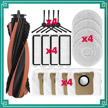 JONR P20 PRO / T5 Pro Robot Vacuum Replacement Parts | Main Brush, Side Brush, HEPA Filter, Mop Cloth