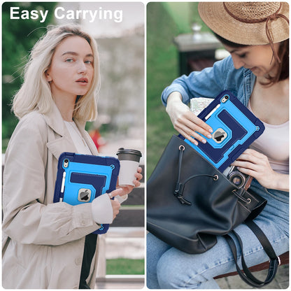 Hybrid 3-Layer Shockproof iPad Case with Shoulder Strap – 11" 2025 / 10.9" 2022