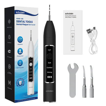 Schoben Ultrasonic Dental Scaler | Tartar & Plaque Remover | Electric Tooth Stone Cleaner