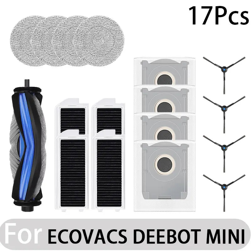 Ecovacs Deebot Mini Robot Vacuum Accessories – Main Brush, Filter, Mop, Dust Bag & More
