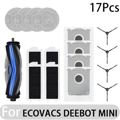 Ecovacs Deebot Mini Robot Vacuum Accessories – Main Brush, Filter, Mop, Dust Bag & More