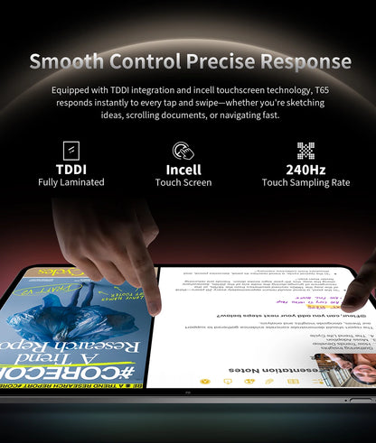 Teclast T65 Tablet – 13.4" 2K 120Hz, Unisoc T7280, 26GB RAM, 8000mAh, 4G LTE, Android 16