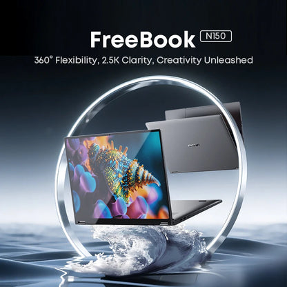 CHUWI FreeBook 13.5" 2-in-1 Laptop — Intel N150, 16GB LPDDR5, 512GB SSD, FHD Touch, WiFi 6, Windows 11