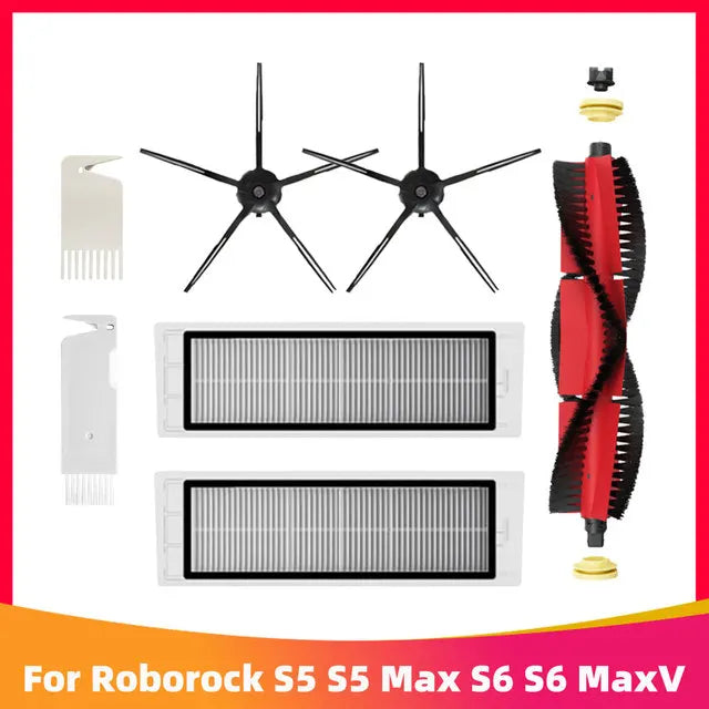 Roborock S5 MAX / S6 MAX / S6 MAXV Accessories | HEPA Filter, Brush, Mop, Water Tank