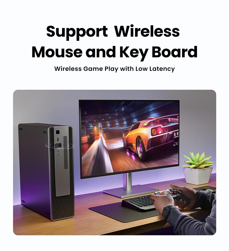 UGREEN USB Bluetooth 5.4 / 6.0 Adapter | Dongle for PC | Keyboard, Mouse & Speaker Support | Model 45134