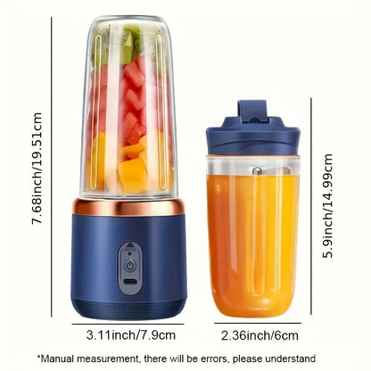 UPWORK 400ml Portable Rechargeable Juicer Cup – Personal Blender for Travel & Home