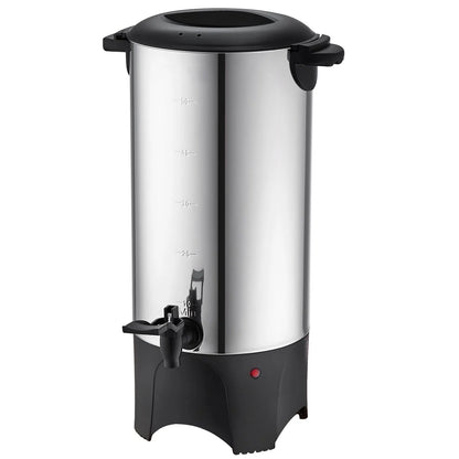 SucceBuy 50-Cup Commercial Coffee Urn – 1000W Stainless Steel Large Dispenser