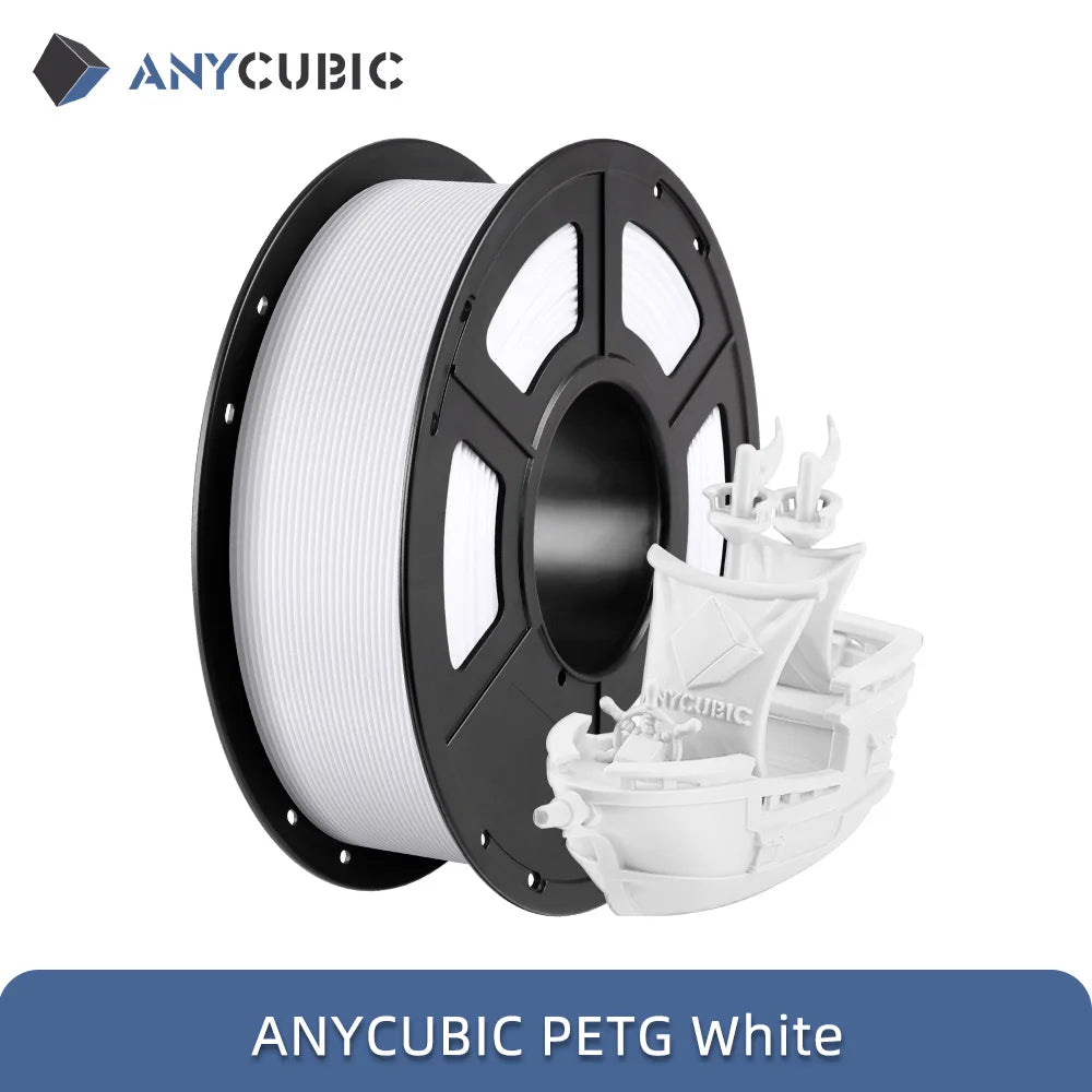 ANYCUBIC PETG / PLA 3D Printer Filament – 3KG, 1.75mm, For Kobra FDM Printers, Toy & Model Printing