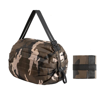 Foldable Nylon Shopping Bag with Handle – Large Capacity