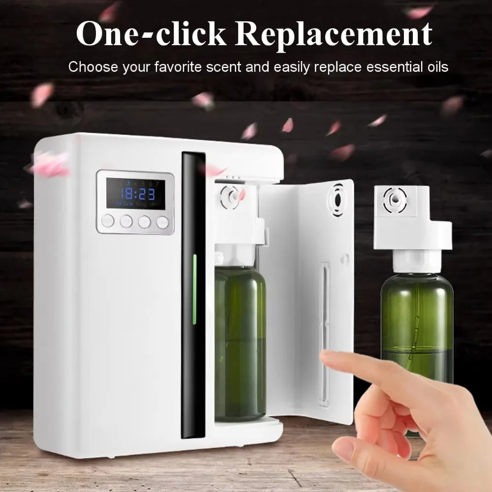 Bluetooth Smart Aroma Diffuser — 300m³ Coverage, Hotel & Home Air Freshener, Electric Fragrance Distributor