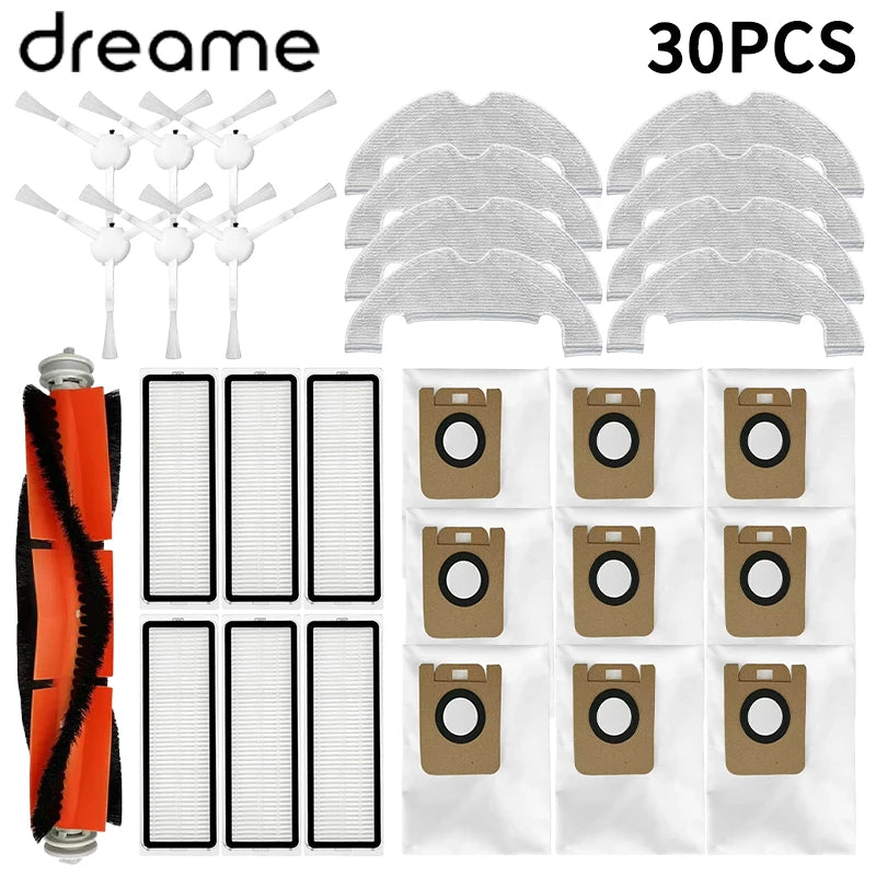 Dreame Bot D10 Plus / Z10 Pro / L10 Plus Robot Vacuum Accessories – Brush, Filter, Mop & Dust Bag
