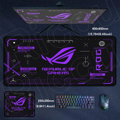 Riccu XXL Anime Gaming Mouse Pad — HD Print, Stitched Edges, Multiple Sizes