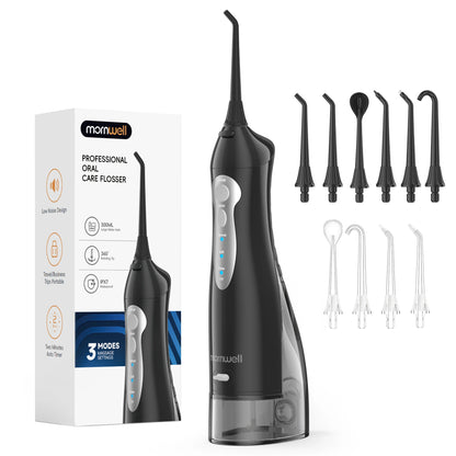Mornwell D52 Cordless Water Flosser – 4 Jets, 3 Modes, IPX7 Waterproof