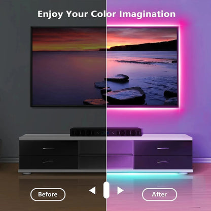 Bluetooth LED Strip Lights Smart SMD 5050 - APP & Remote Control, TV Backlight & Room Decor