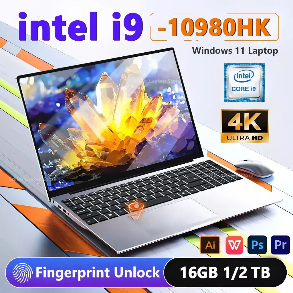 Gaming Laptop 15.6" – Intel Core i9 10980HK, 16GB RAM, 1TB/2TB SSD, Windows 11 Pro