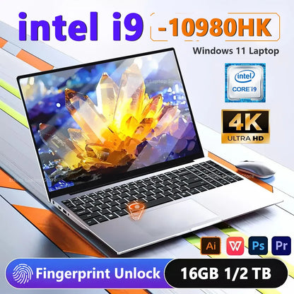 Gaming Laptop 15.6" – Intel Core i9 10980HK, 16GB RAM, 1TB/2TB SSD, Windows 11 Pro