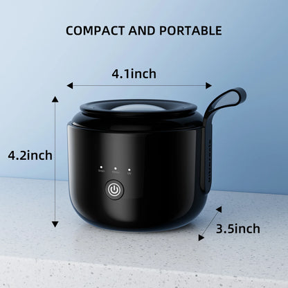 KUNPHY Dental Pod Ultrasonic Retainer Cleaner 200ml – UV Sterilization, 3 Modes for Aligners & Night Guards